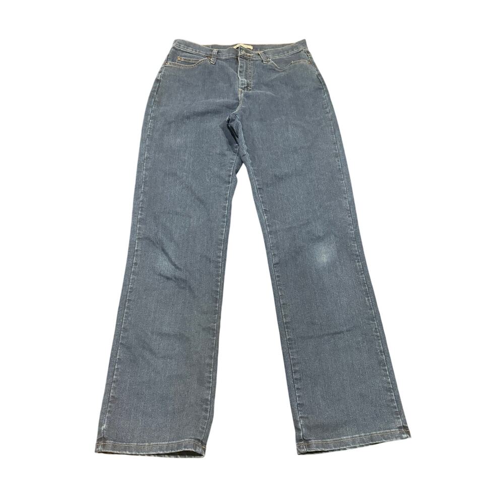 Lee Women's Relaxed Fit Straight Leg Blue Jeans Size 10 Long